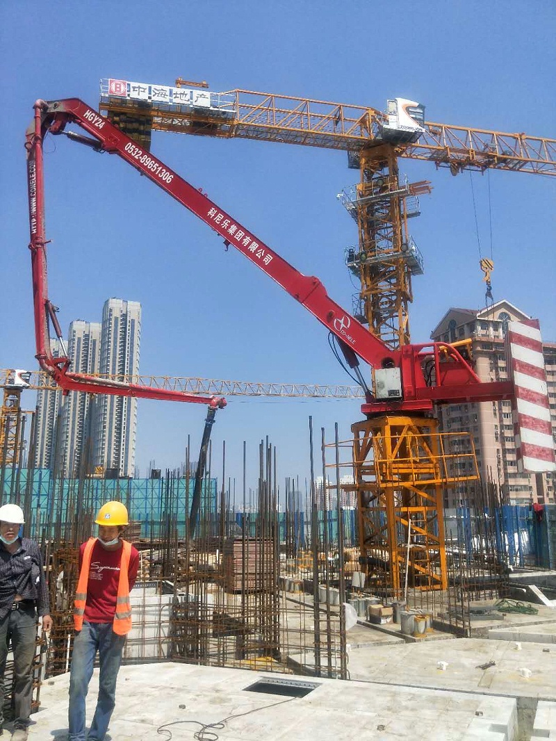 科尼樂重工電梯井內(nèi)爬式液壓布料機(jī)