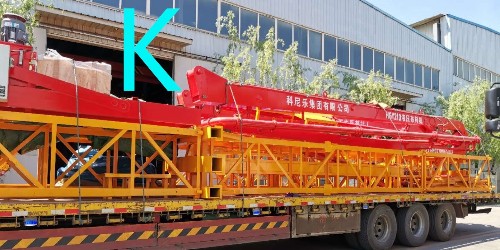 液壓布料機內(nèi)爬固定狀態(tài)的安裝